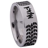 Mud Life Tire Tungsten Carbide Ring