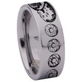 Donut Tungsten Carbide Ring
