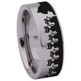 Cat Crowd Tungsten Carbide Ring