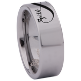 Faith and Family Tungsten Carbide Ring