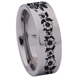 Hibiscus Tungsten Carbide Ring
