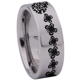 Butterfly Heart Tungsten Carbide Ring