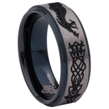 Celtic Dragon Tungsten Carbide Ring