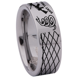 Don't Tread on Me Rifles Snake Tungsten Carbide Ring