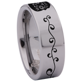 Sugar Skull Tungsten Carbide Ring
