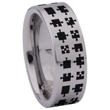 Jigsaw Tungsten Carbide Ring