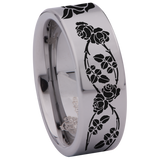 Rosebud Tungsten Carbide Ring