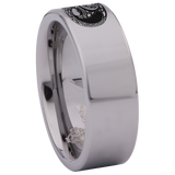 Celtic Knot Dragon Yin Yang Tungsten Carbide Ring