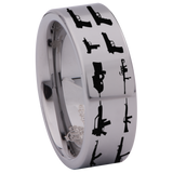 Guns Tungsten Carbide Ring