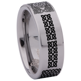 Square Knot Tungsten Carbide Ring