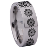 Menorah Tungsten Carbide Ring