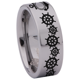Nautical Tungsten Carbide Ring