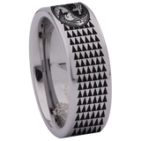 Dragon Yin Yang Tungsten Carbide Ring