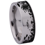 Sea Coral Tungsten Carbide Ring