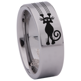 Cat Scratch Tungsten Carbide Ring