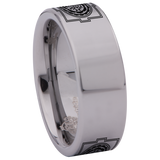 Sri Yantra Tungsten Carbide Ring