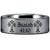 Isaiah 41:10 Tungsten Carbide Ring