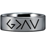 Romans 8:39 Tungsten Carbide Ring