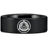Seal of Solomon Tungsten Carbide Ring