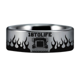 18 to Life Trucker Style 2 Tungsten Carbide Ring
