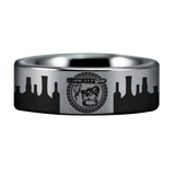 Whiskey and Cigar Tungsten Carbide Ring