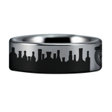 Whiskey and Cigar Tungsten Carbide Ring
