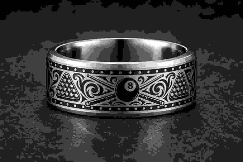 Billiards Eight Ball Ring marketplace image