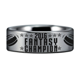 Fantasy Football Champion 2016 Tungsten Carbide Ring