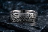 Chunky Gold Glacier Crack Ring hero mockup