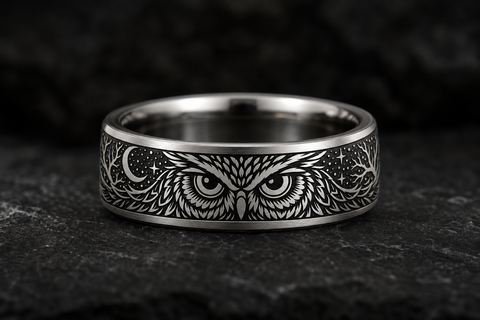Owl Eyes Ring hero mockup