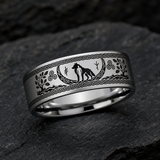 Ossory Wolf Torc Grove Panel Ring hero mockup