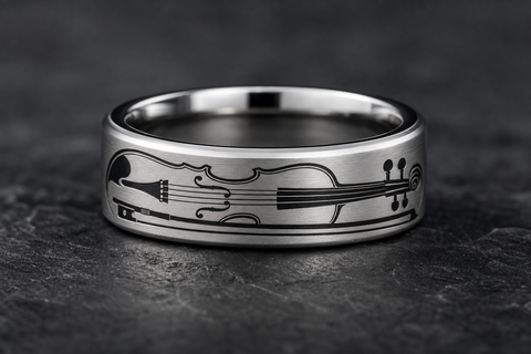 Violin Outline Ring hero mockup