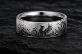 Phoenix Rebirth Flame Ring hero mockup