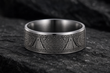 Mexican Coin Sun Stone Geometry Ring hero mockup