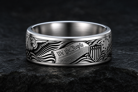 Liberty Shield 1776 Ring hero mockup