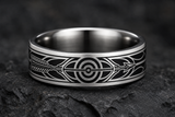 Infinity Arrow Bow Arc Ring hero mockup