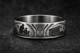 Baseball Dad Stitch Arcs Ring hero mockup
