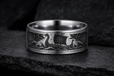 Viking Longship Rune Ring hero mockup