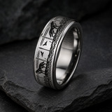 Geri Freki Odin Wolves Ring hero mockup