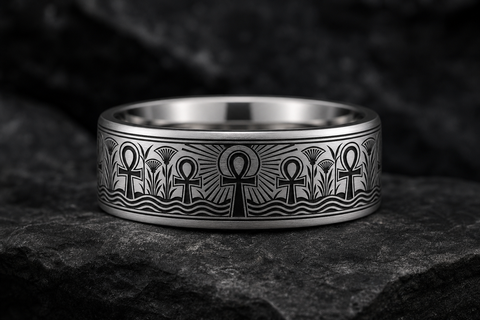 Ankh Ankh Mark Ring hero mockup