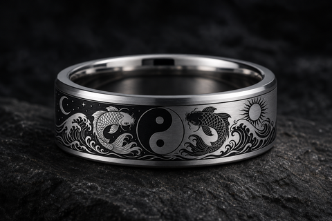 Balance Yin Yang Mark Ring hero mockup