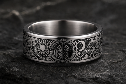 Serpent Serpent Circle Ring hero mockup