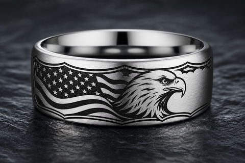 American Eagle Freedom Ring hero mockup
