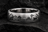 Farmer Wheat Stalk Ring hero mockup