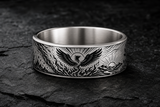 Phoenix Rebirth Flame Ring hero mockup