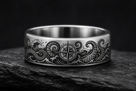 Octopus Tentacle Octopus Tentacle Ring hero mockup