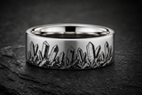 Quartz Crystal Prismatic Point Ring hero mockup