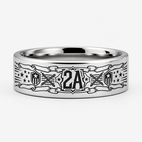 2nd Amendment Founders Scroll Ring hero mockup