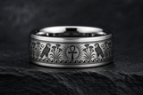 Ankh Egyptian Focal Mark Ring hero mockup