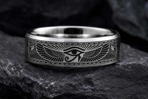 Egyptian Protection Horus Eye Ring hero mockup